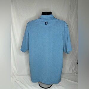 FootJoy Men's Blue Striped Shirt golf size Lg